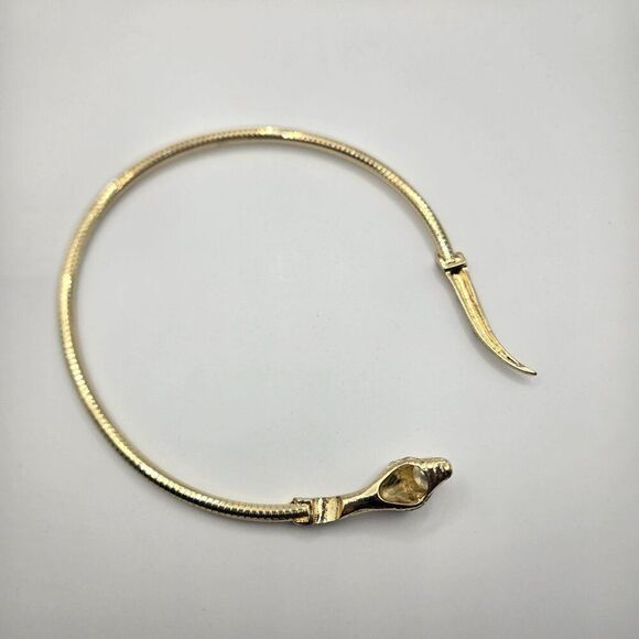 Thalia Sodi Necklace Choker Gold Tone snake Serpent Crystals - Picture 9 of 10